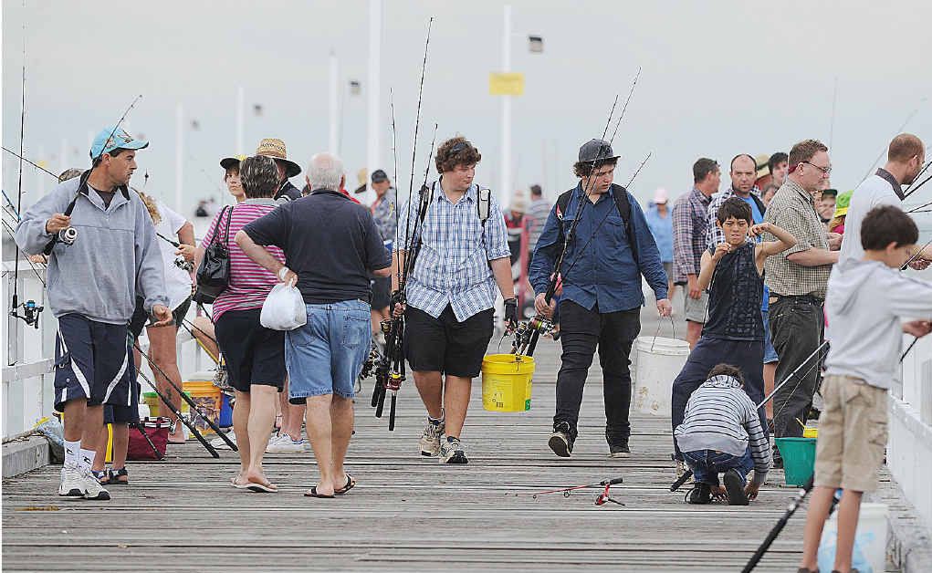 The Urangan Pier was the place to be on Sunday for the thrill of catching a prize fish. The Urangan Pier was the place to be on Sunday for the thrill of catching a prize fish.